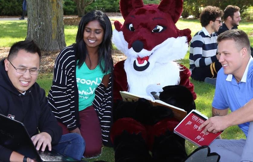 Fox Valley Tech Students and Sly Fox