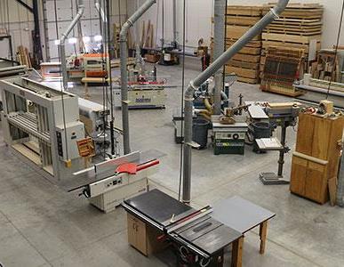 Fox Valley Technical College's woodworking shop